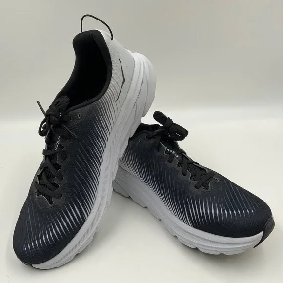 Hoka Rincon 3 Men's Running Shoes Black White Lightweight Size XX‎
