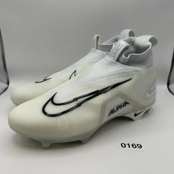 NIKE Men's 12.5 Alpha Menace ELITE 3 White Football Cleats DM1792-109