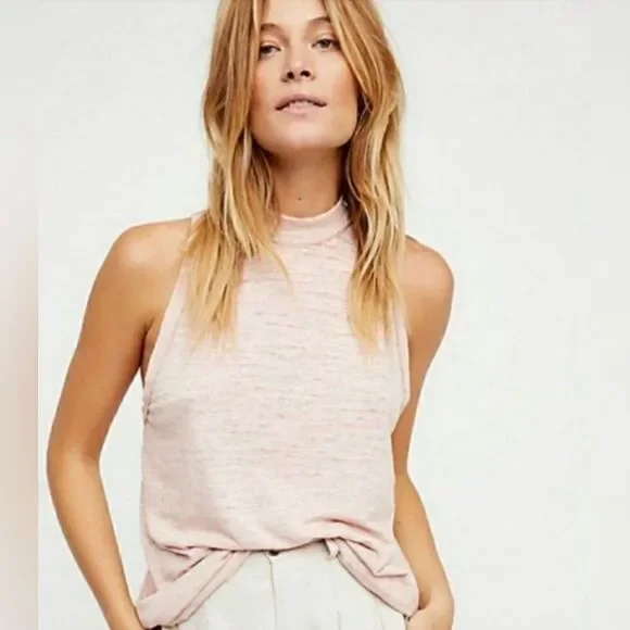 NEW Free People We The Free Brisbane Knit Racerback Tank Size M