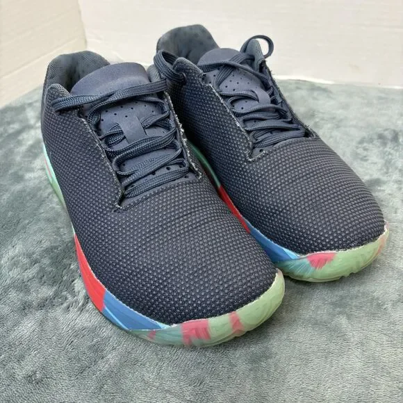 NOBULL SUPER FABRIC TRAINER LOW NAVY ATHLETIC SHOES UNISEX WOMENS 8.5 MENS 7