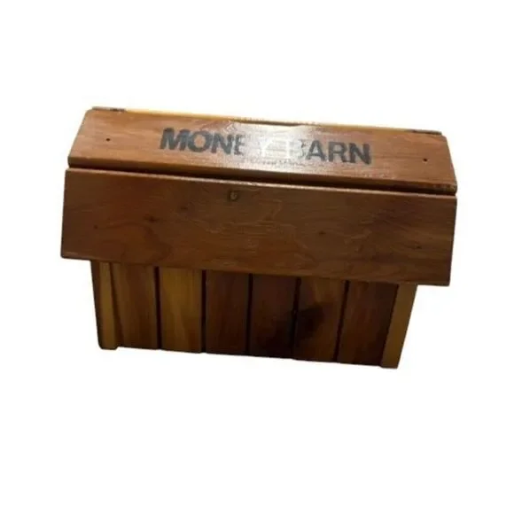 Cook Forest Park Pennsylvania Money Barn Wooden Bank Souvenir