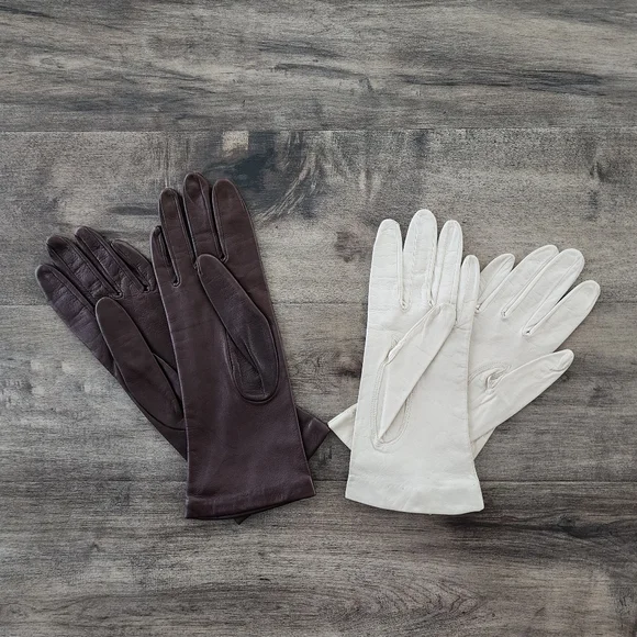 VTG Women's Size 6.5 Leather Gloves
