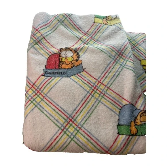 VTG‎ Garfield Blanket Multicolor Twin Size 1978 See pics
