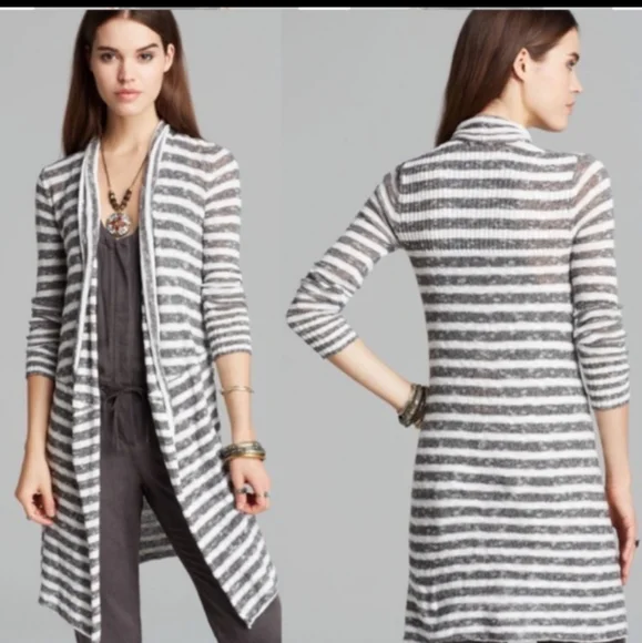 Free People forget me striped duster cardigan