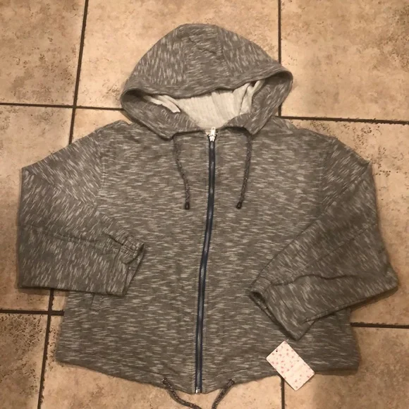 Free People Grey Heath Hoodie