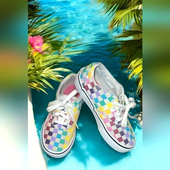 Vans multicolored checked lace-up sneakers