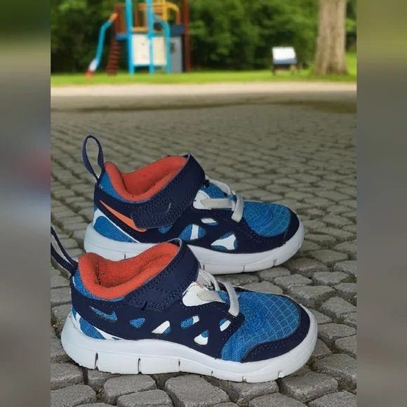 Nike Kids Blue and White Athletic Shoes