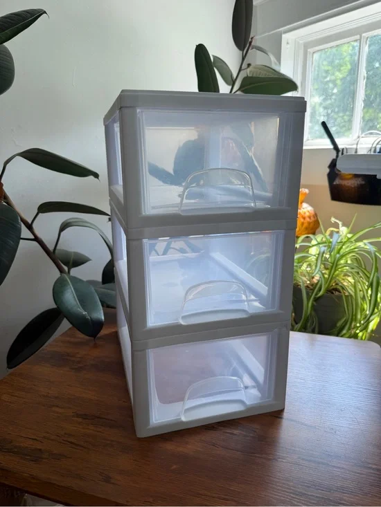 White 3-Drawer Plastic Storage Organizer - Brand