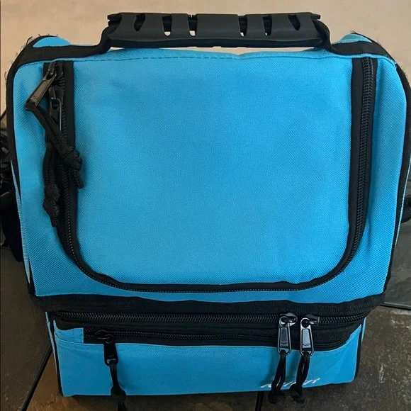 Meir Blue Insulated Lunch Bag-Great for Taking Meals On The Go- EUC