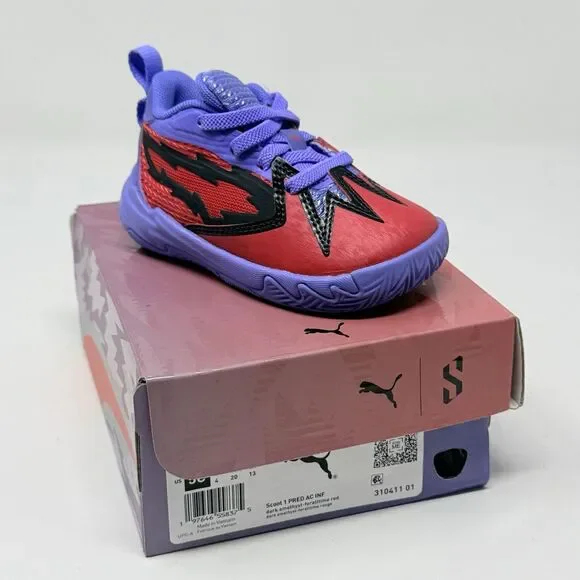 PUMA Scoot Zeros 1 Pred Sneakers Toddler Boys Kids Size 5 C Purple Red Shoes