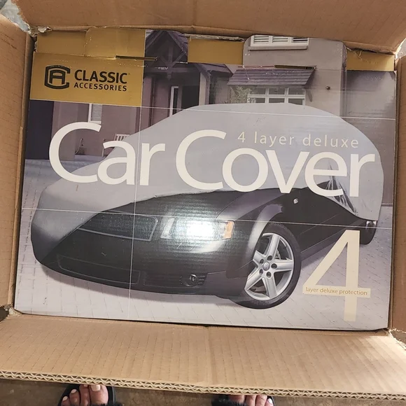 4 LAYER CAR COVER BY CLASSIC ACCESSORIES NWT UNUSED FOR MID SIZE CAR