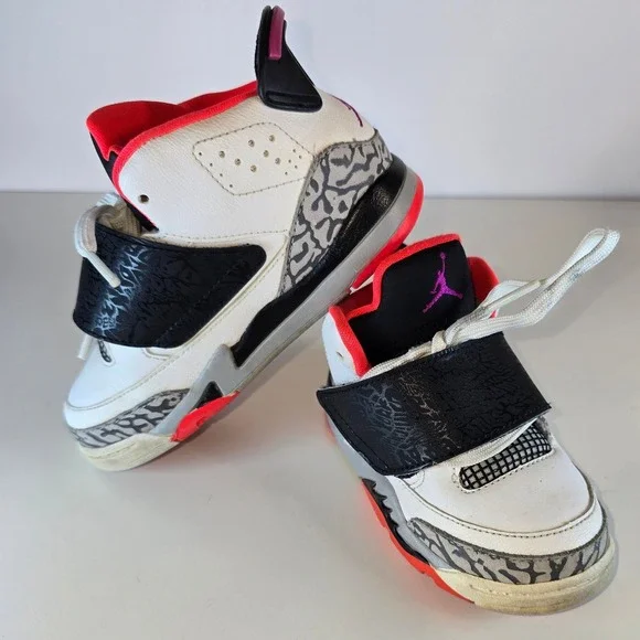 Jordan Son of Mars‎ Toddler White Fuchsia Flash Black 512244-105 Elephant Print