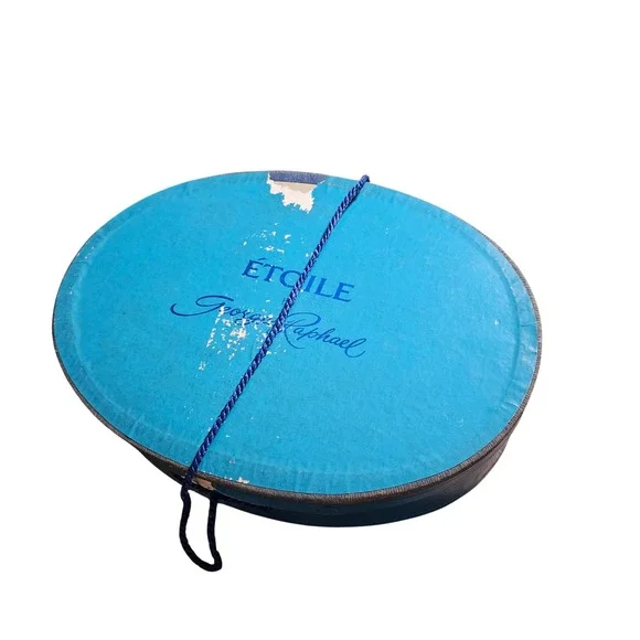 Vintage ETOILE George Raphael Gift Storage Box with Braided Cord‎ Paris Luxury