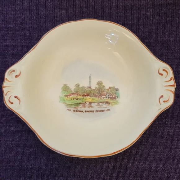 VINTAGE Art Deco Goss 1938 Empire Exhibition Tricket Dish