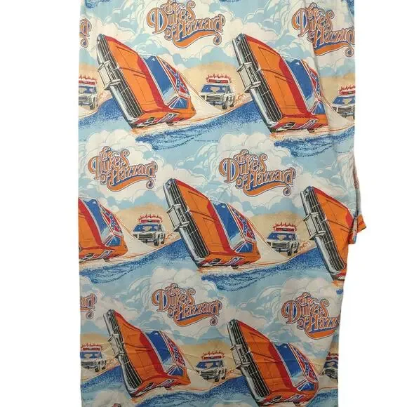 Dukes of Hazards Twin Flat Sheet 1982