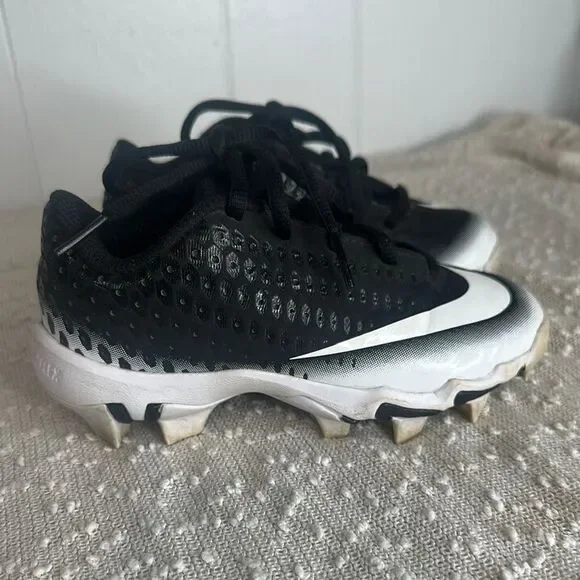 NIKE Vapor Ultrafly Baseball Cleats Shoes Black White size 11C 11