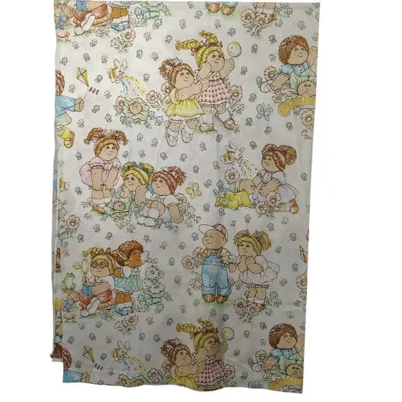 Cabbage patch 1980's  Twin Flat sheet  PeQuot