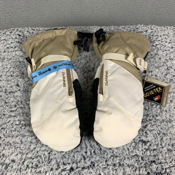 NWT Dakine Sequoia Gore-Tex Mitt‎ Women's M/7 Turtle Dove/Stone Plus Warm Gloves