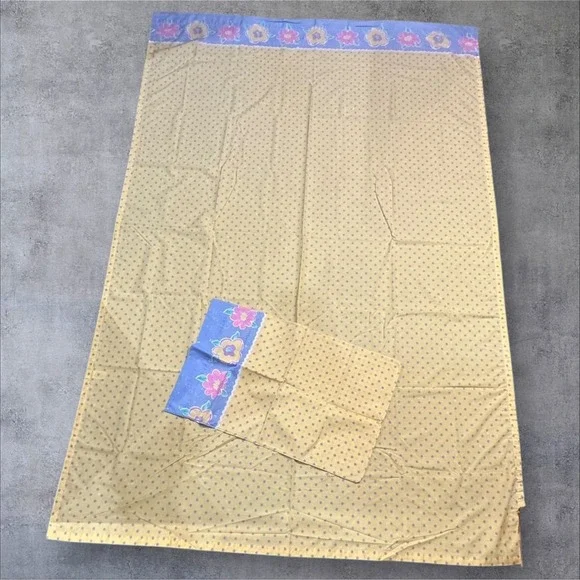 Vintage Dan Rivers Bibb Company‎ Twin Flat Sheet And Standard Pillow Case