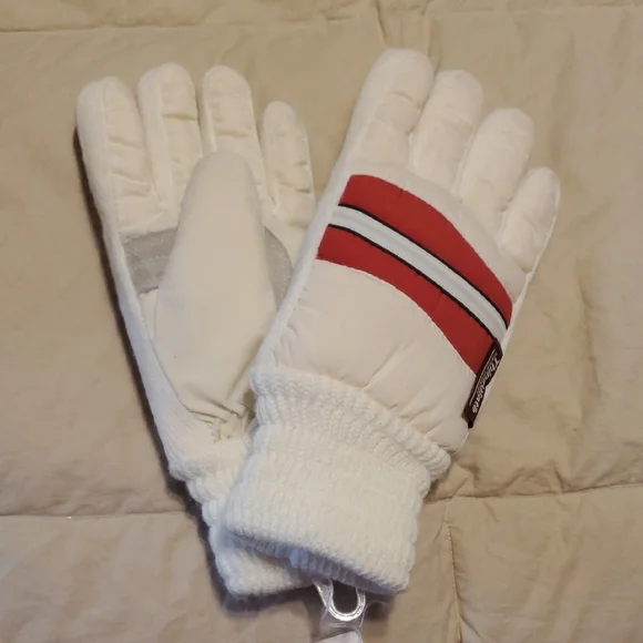 3M Thinsulate Red and White Gloves Unisex