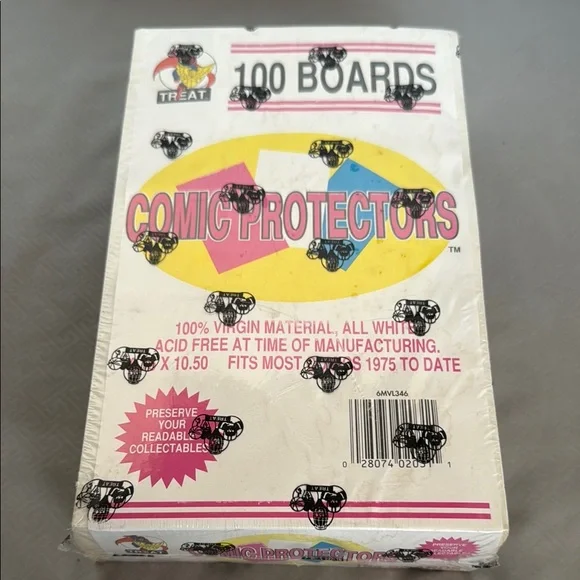 Comic Protectors 100 Boards Vintage 10.5”x7”  Virgin Material Acid Free *Read*