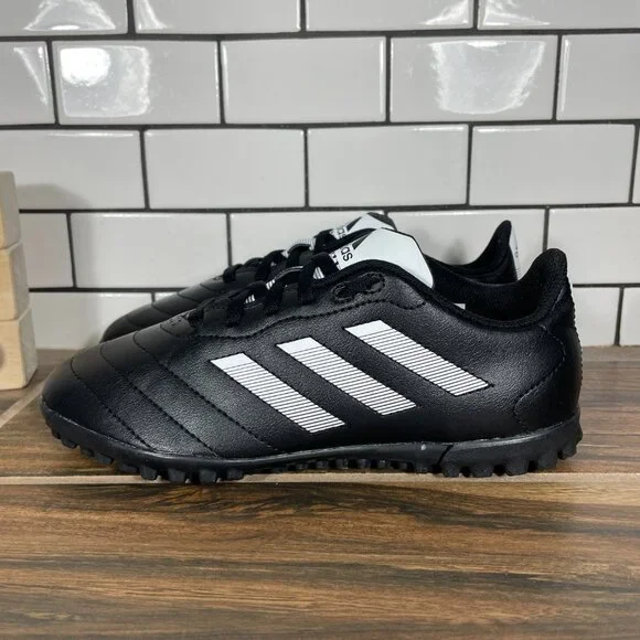 adidas Goletto VIII TF Youth Boys Size 4 Shoes Black Soccer Futbol Sneakers