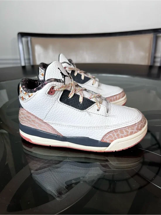 Nike Air Jordan 3 Retro Shoes Toddler Vintage Floral Toddler Sz 10C