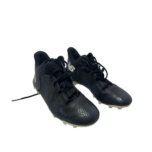 New Balance Shoes Kids Size 3 Black‎ Synthetic Athletic Field Sneakers Lace Up