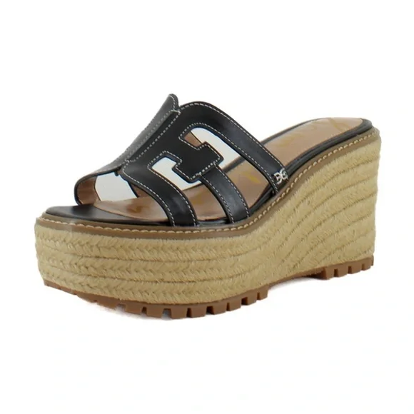 Sam Edelman Laine Espadrille Platform‎ Wedge Sandals Size 8.5 B101