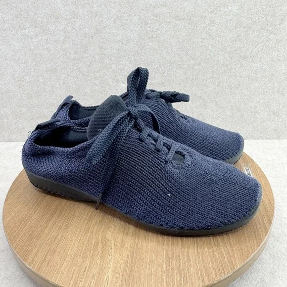 Arcopedico Shoes Womens Size 9 9.5 Blue Knit Lace Up Lightweight Walking Sneaker