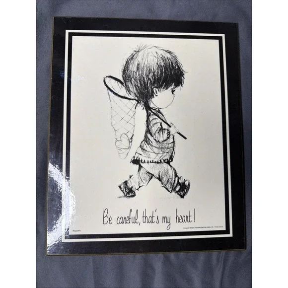 Vintage 1970 Moppets Wood Plaque Fran Mar  