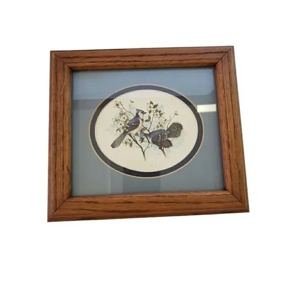 Framed Blue Jay Wall Hanging