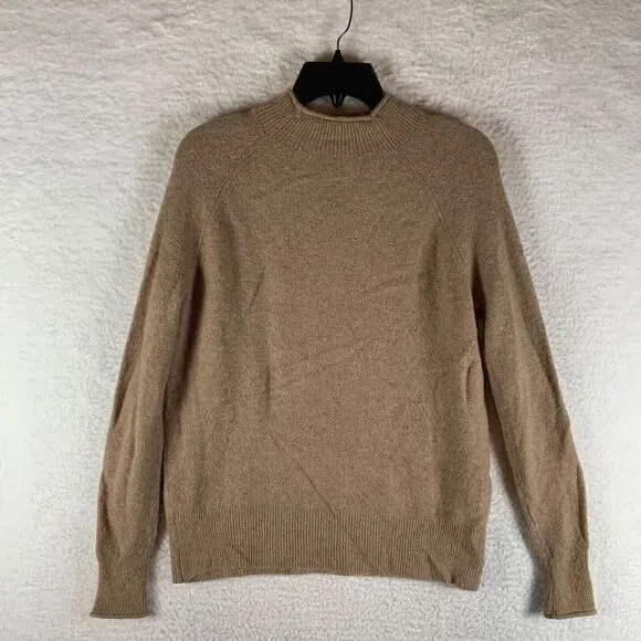 J.Crew Womens Long Sleeve Roll Mock Neck Wool Alpaca Stretch Pullover Sweater XS