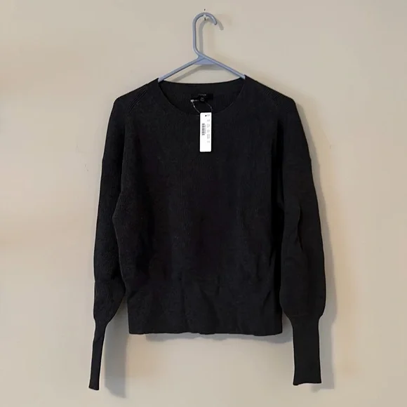 NWT XS J. Crew dark grey sweater