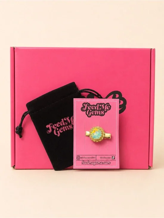 Feed Me Gems Pistachio Queen Hair Candy Clip NWT