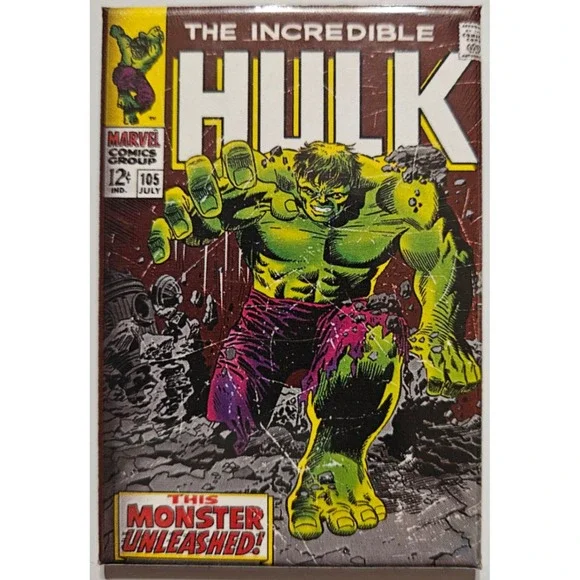 Incredible Hulk Comic Book Cover Magnet‎ Marvel Comics Superhero