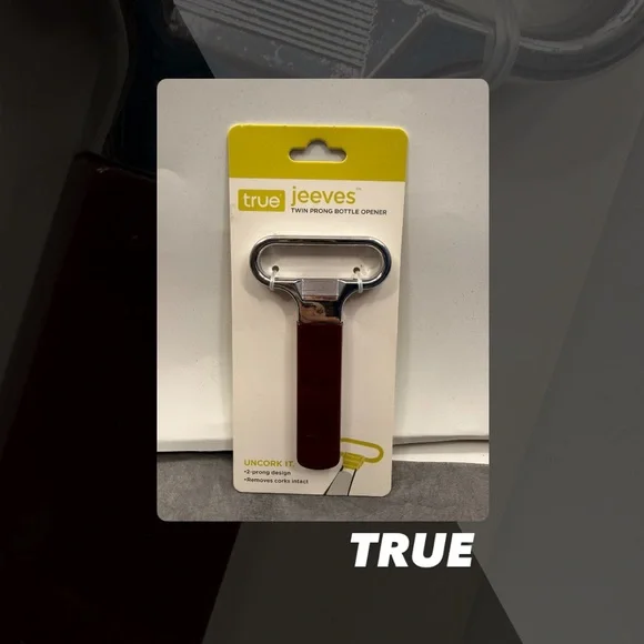 NWT True Jeeves Twin Prong Bottle Opener