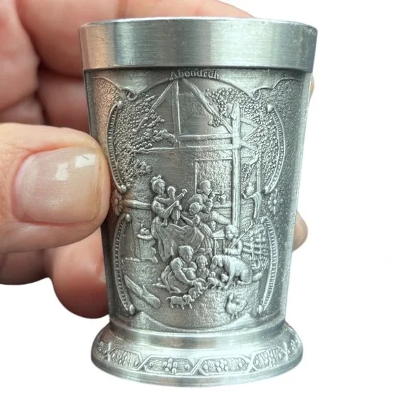 Vintage Artina SKS Zinn 95% Pewter Shot Glass‎ Lead-Free