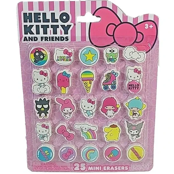 HELLO KITTY and Friends 25 MINI‎ ERASERS