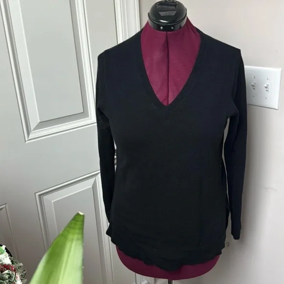 J. Crew Reimagined Black pullover v neck‎ Sweater
