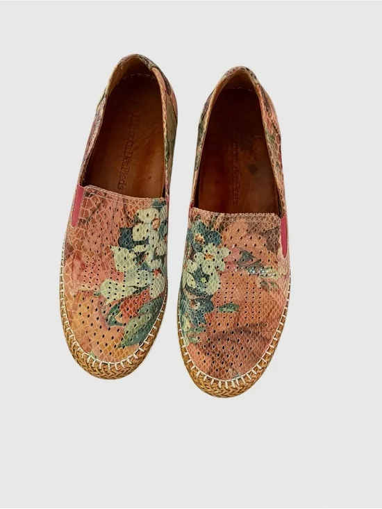 L’Amour Des Pieds Stazzema  Floral Perforated Espadrille Slip-On Shoes Flats