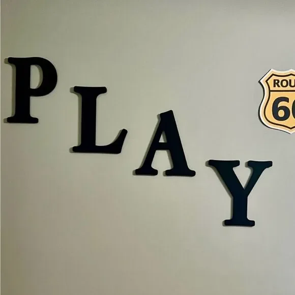 EUC “PLAY” Wall Decor Letters 12”