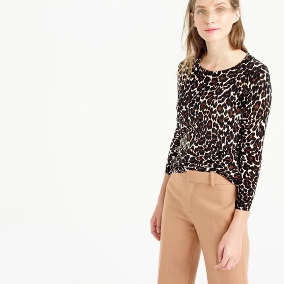 J.Crew Tippi sweater in leopard‎