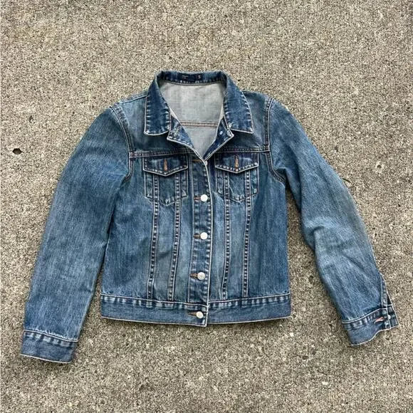 J.Crew Blue denim Jean jacket Bomber cotton SMALL