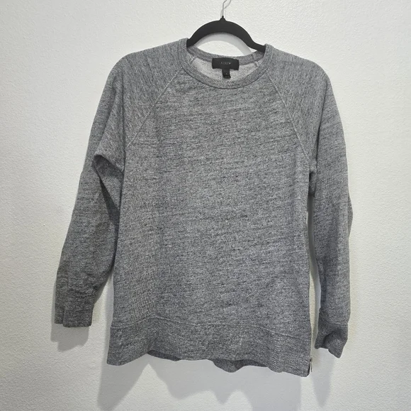 J. Crew Heather Gray Knit Pullover