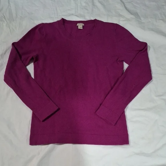 J. Crew Women's Magenta Crew Neck Sweater Size XS
