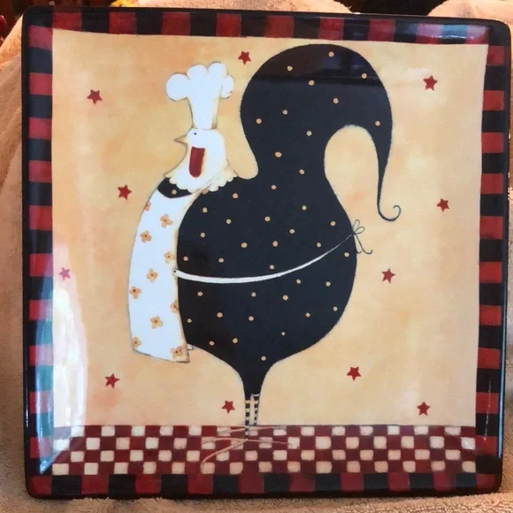 Dan Dipaolo Certified International Rise & Shine Rooster Chef Plate 11