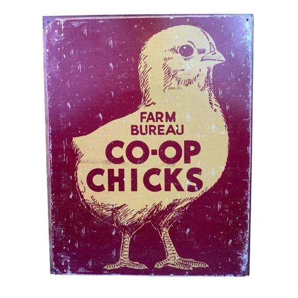 Farm Bureau Co Op Metal Sign Rustic‎ Farm Decor Wall Art Country Farmhouse