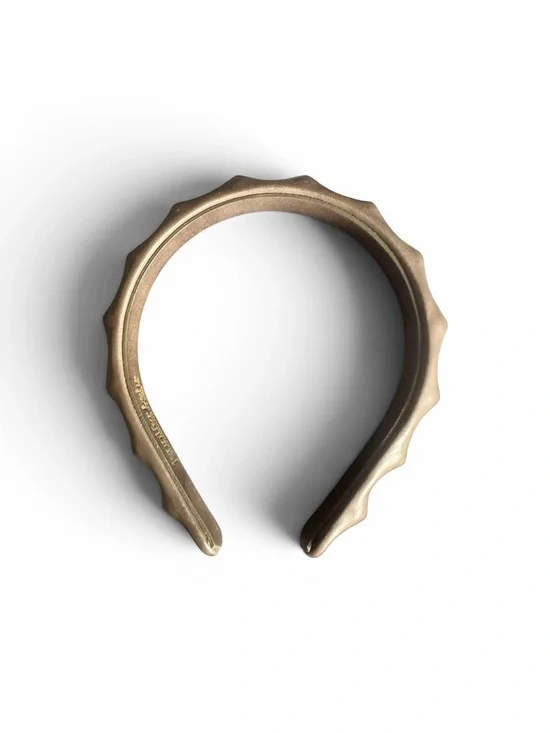 Jennifer Behr Ridged Headband - Grayish/Brown Tone