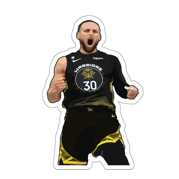 Steph Curry Golden State Warriors NBA Basketball Sticker Decal